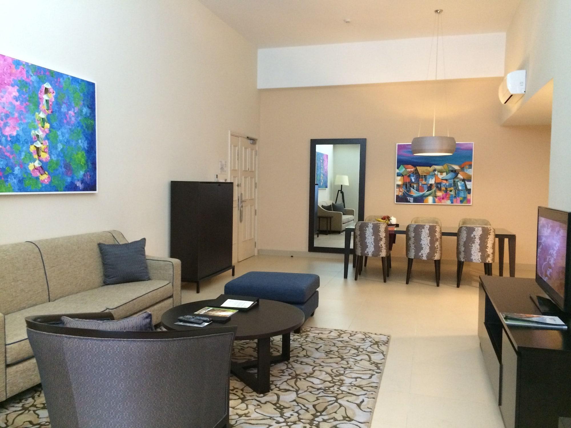 Somerset Ho Chi Minh-byen Eksteriør bilde A living room in a typical apartment at the Ritz-Carlton, DIFC