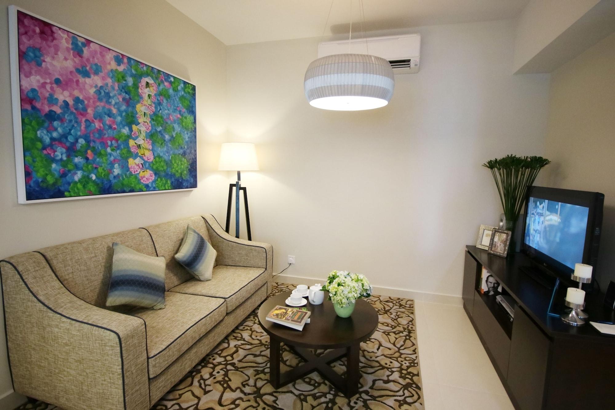 Somerset Ho Chi Minh-byen Eksteriør bilde A living room in a condominium